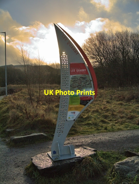 Photo 6"x4" Welcome to Lee Quarry Bacup c2014
