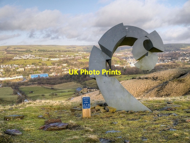 Photo 6"x4" The Frond, Overlooking Stacksteads Bacup c2014