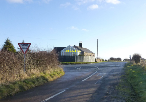 Photo 6"x4" House at road junction Tughall c2014