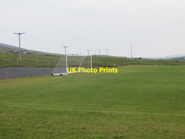 Photo 6"x4" Football pitch, Bressay Lerwick c2013
