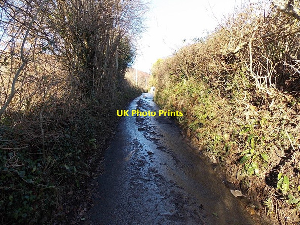 Photo 6"x4" Mud and water on Darran Road, Risca Risca c2014