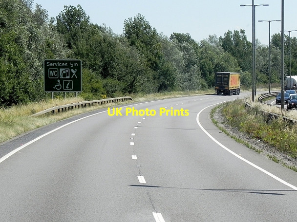 Photo 6"x4" Eastbound A14 near Kettering Kettering c2013
