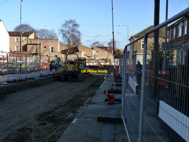 Photo 6"x4" Tramway works on Middle Street Beeston\/SK5236 c2014