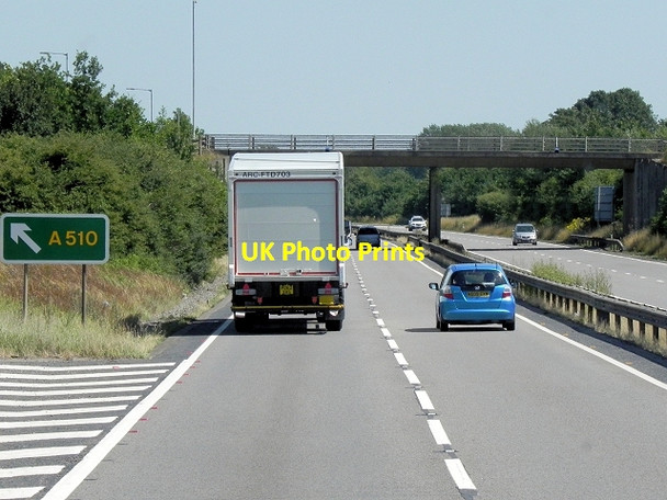 Photo 6"x4" Eastbound 14 at Junction 11 Cranford St Andrew c2013