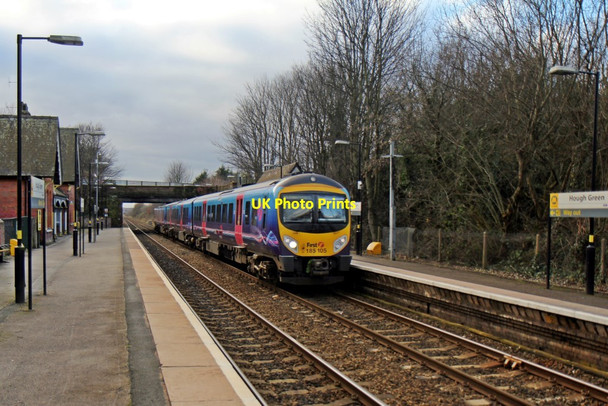 Photo 6"x4" First TransPennine Class 185, 185105, Hough Green railway station Hough Green c2014