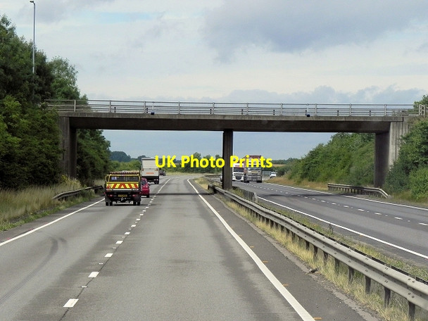 Photo 6"x4" Westbound A14, Bridge at Junction 12 (A6116) Thrapston c2013