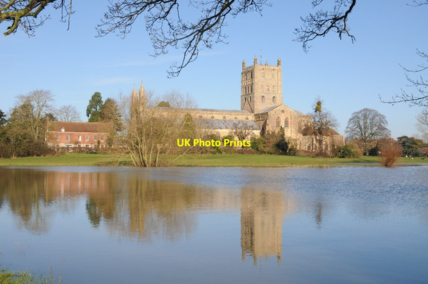 Photo 6"x4" Tewkesbury Abbey Tewkesbury c2014