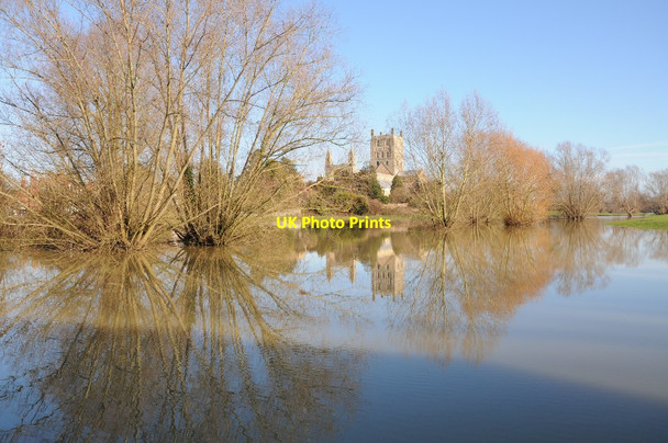 Photo 6"x4" Tewkesbury Abbey Tewkesbury c2014 P2