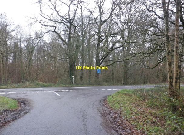 Photo 6"x4" T-Junction at Langford Heathfield Bindon\/ST1024 c2014