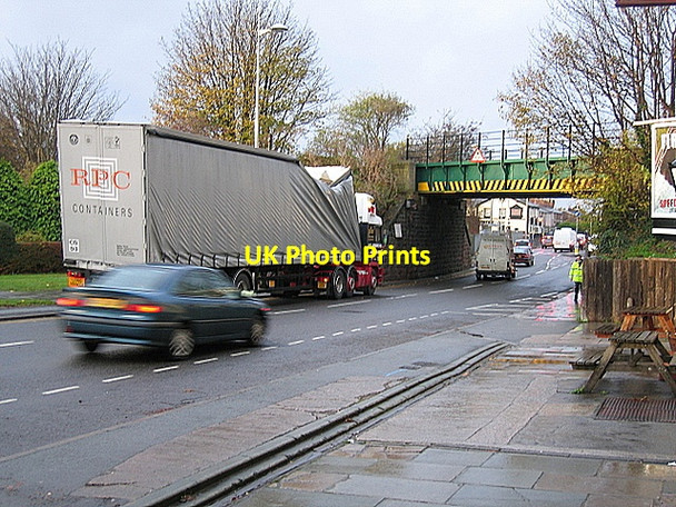 Photo 6"x4" Bridge strike in Chester Road, Saltney Chester c2006
