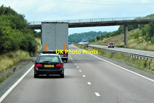 Photo 6"x4" Westbound A14, Stanford Road Bridge Clay Coton c2013
