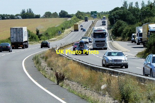 Photo 6"x4" Laybys on the A14 near Coales's lodge Keyston c2013