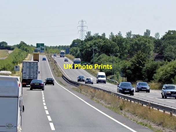 Photo 6"x4" Eastbound A14 near Keyston Keyston c2013