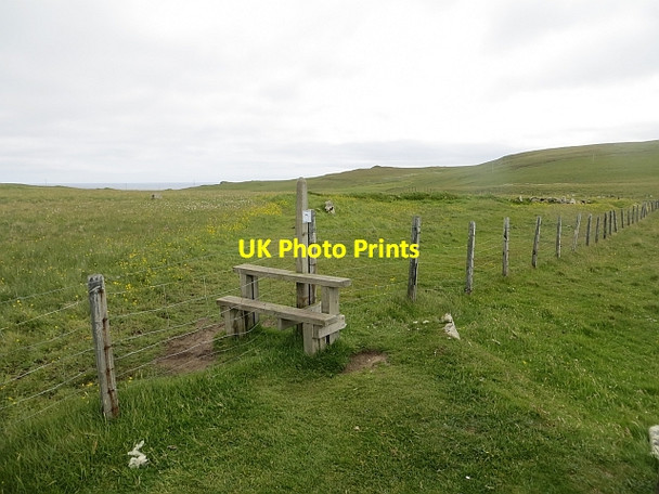 Photo 6"x4" Path to Mires of Funzie Funzie c2013