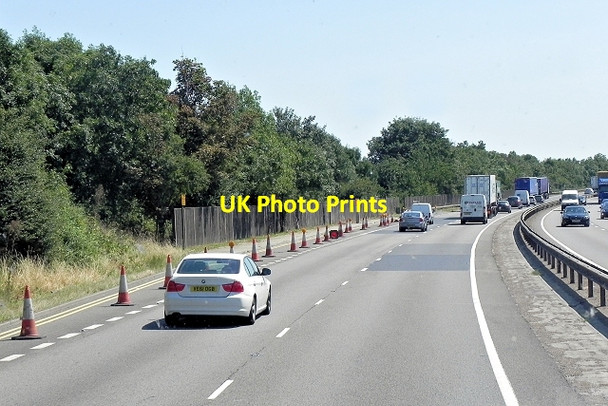 Photo 6"x4" Closed Refuge Area, Eastbound A14 near Huntingdon Huntingdon c2013