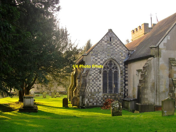Photo 6"x4" Harefield Parish Church, south side South Harefield c2014
