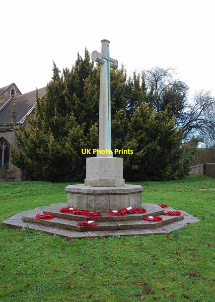 Photo 6"x4" Claines War Memorial Cross (1), Claines, Worcs Claines c2013