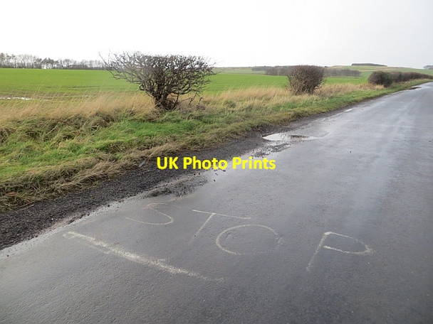 Photo 6"x4" Road near Grangemuir East Linton c2014