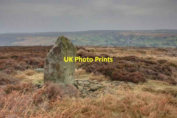 Photo 6"x4" Standing Stone, Ainthorpe Rigg Ainthorpe c2014