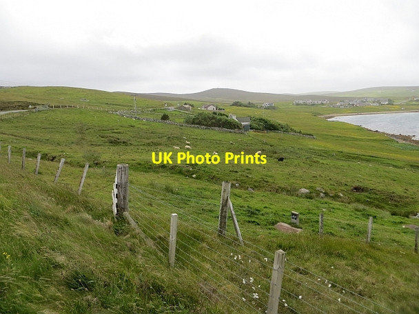 Photo 6"x4" Farmland beside Aith Voe Aith\/HU3455 c2013