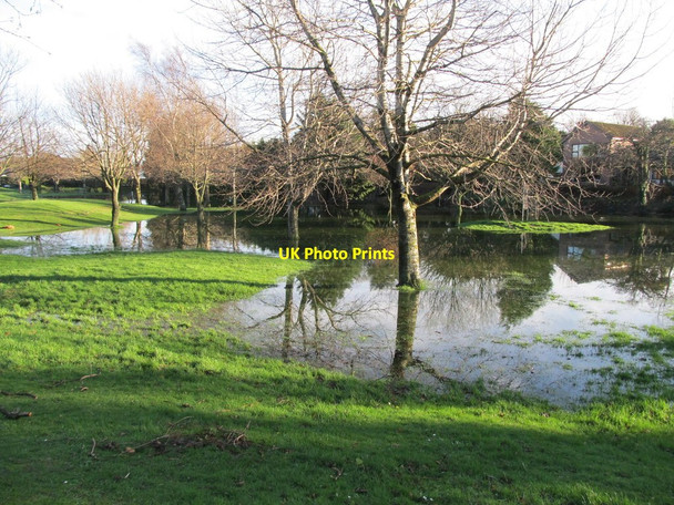 Photo 6"x4" Floods in Islands Park Newcastle\/J3732 c2014