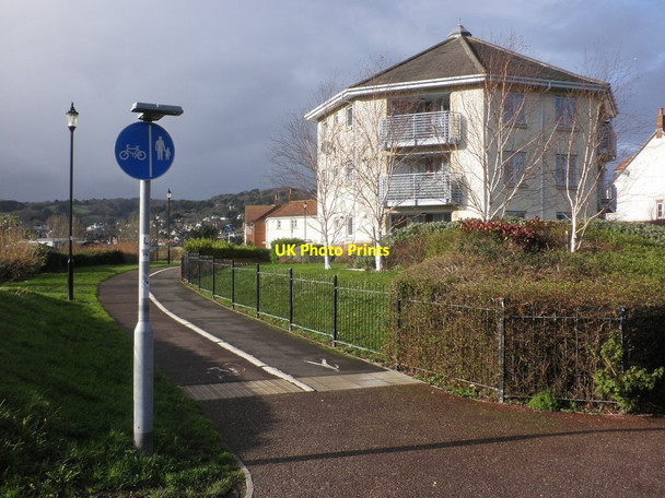 Photo 6"x4" Footpath and cycleway, west of Seaward Way, Minehead Minehead c2014