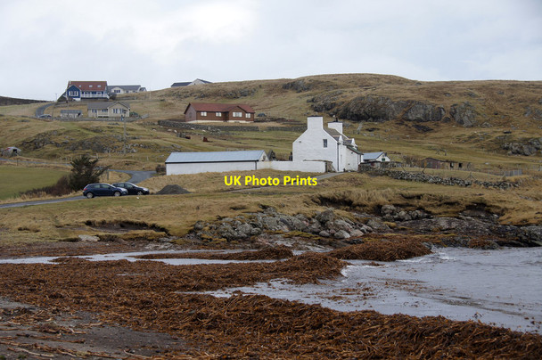 Photo 6"x4" House above the East Voe of Quarff Easter Quarff c2014
