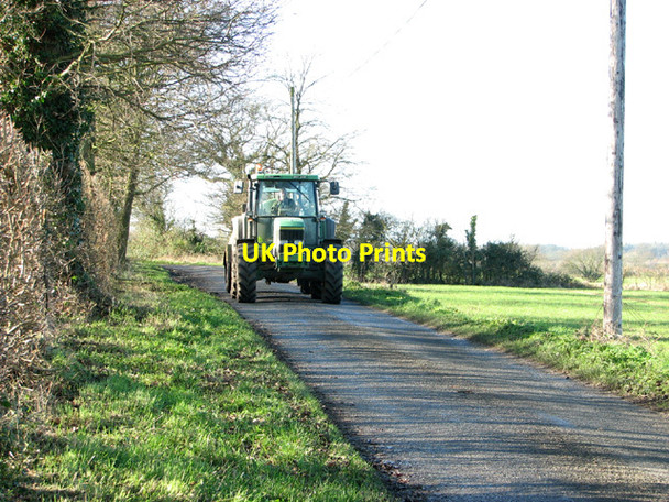 Photo 6"x4" Farm traffic on King's Lane Weston\/TM4287 c2014