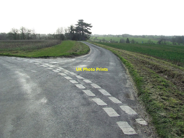 Photo 6"x4" Road Junction Woodbridge\/TM2649 c2014