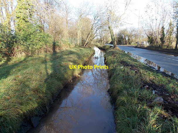 Photo 6"x4" Reen along the west side of Lighthouse Road, Newport Duffryn\/ST2985 c2013