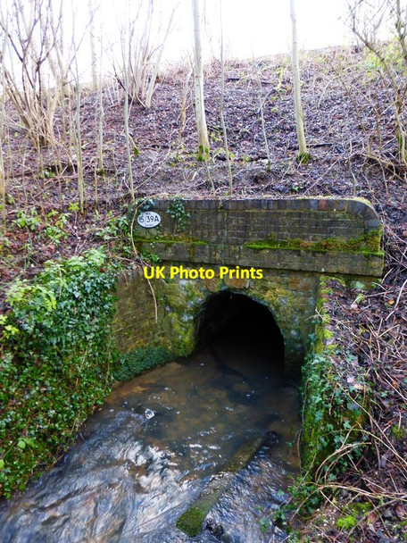 Photo 6"x4" Culvert under railway west of West Clandon Station West Clandon c2014