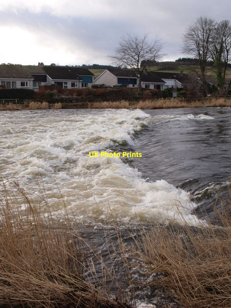 Photo 6"x4" Weir in the River Tweed at Peebles Peebles\/NT2540 c2014