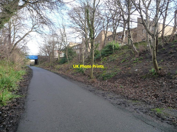 Photo 6"x4" Winter view of flats in Clark Place Trinity\/NT2476 c2014