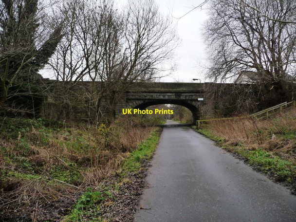Photo 6"x4" Warriston Gardens bridge, Goldenacre Path Edinburgh c2014
