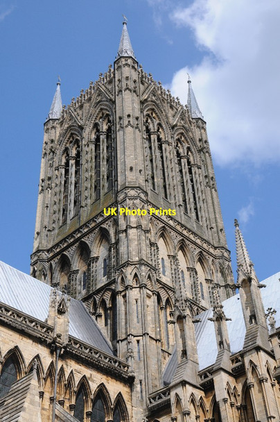 Photo 6"x4" The tower of Lincoln Cathedral Lincoln c2013