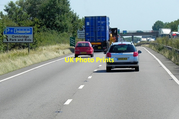 Photo 6"x4" Eastbound A14, Huntingdon Road Lolworth c2013