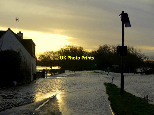 Photo 6"x4" Floods at Tirley, 1 Tirley c2014