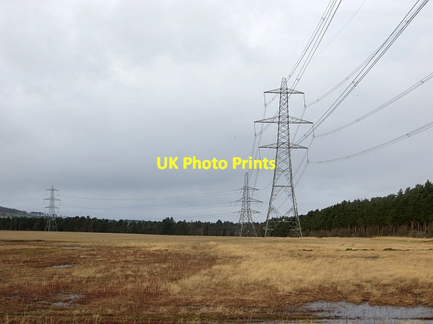Photo 6"x4" Powerline near Milfield Kimmerston c2014