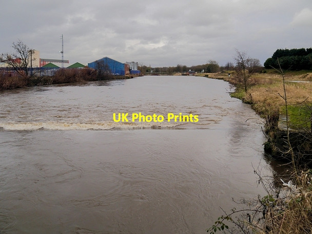 Photo 6"x4" River Irwell at Warth Bury\/SD8010 c2014