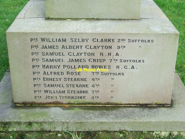 Photo 6"x4" Roll Of Honour Worlingworth c2014 P2
