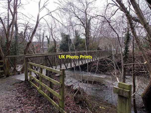Photo 6"x4" Afon Cynon footbridge, Robertstown, Aberdare Aberdare\/Aberdar c2014