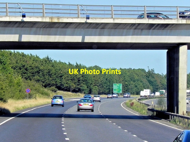 Photo 6"x4" Newmarket Bypass (A14), Overbridge at Junction 37 Newmarket\/TL6463 c2013