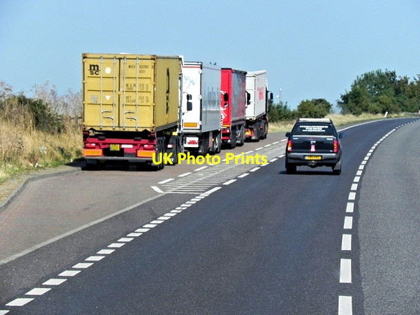 Photo 6"x4" Layby on the Eastbound A14 Kennett c2013