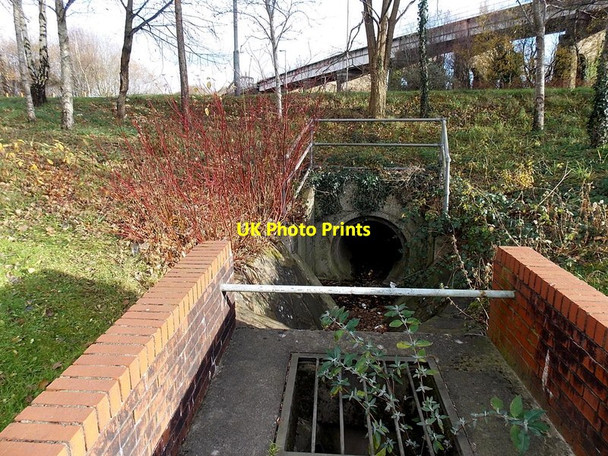 Photo 6"x4" Drain and conduit, Landore, Swansea Swansea\/Abertawe c2013