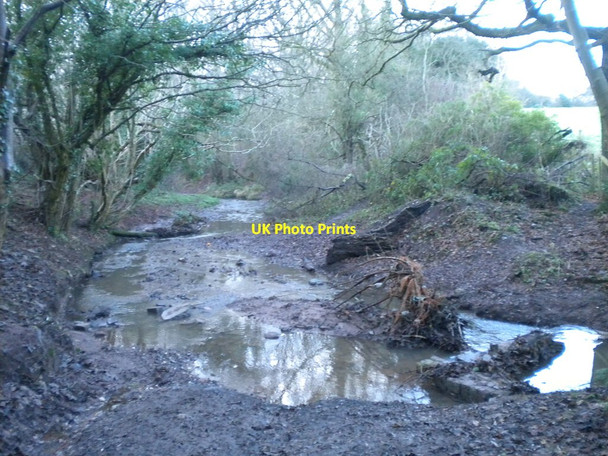 Photo 6"x4" Crossing Penn Brook near Penn Common Sedgley c2013