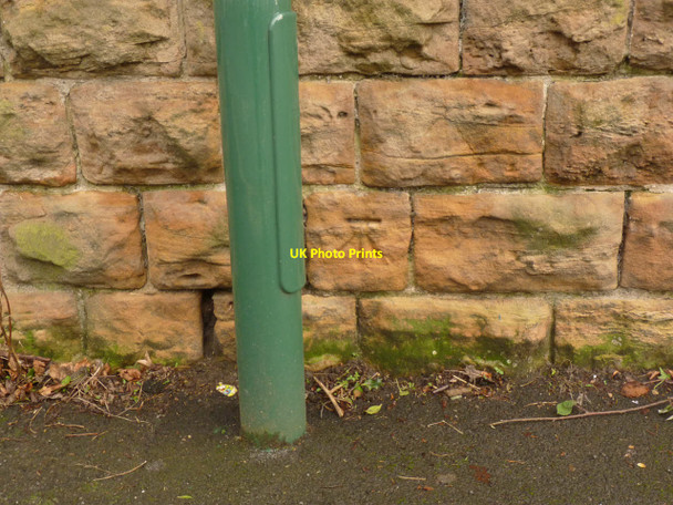 Photo 6"x4" Bench mark, Harlaxton Drive Nottingham\/SK5641 c2014