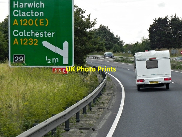 Photo 6"x4" A12, Ipswich Road Langham\/TM0231 c2013