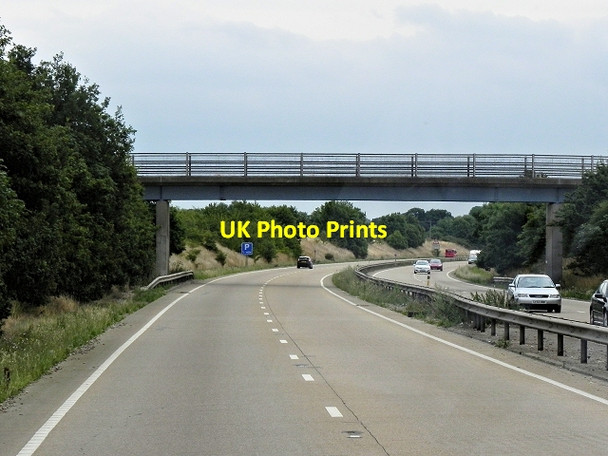 Photo 6"x4" Footbridge over the A120 near Elmstead Hall Elmstead\/TM0626 c2013