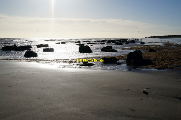Photo 6"x4" Anti-tank blocks, Easington Beach, Holderness Easington\/TA3919 c2014 P1