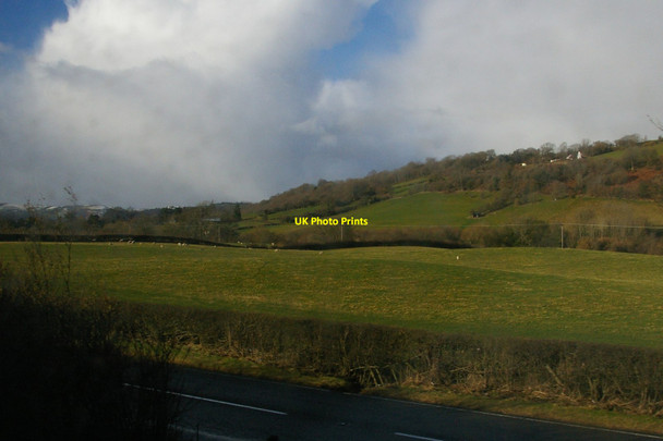 Photo 6"x4" View west across the Severn from the railway, near Aberbechan Aberbechan c2014
